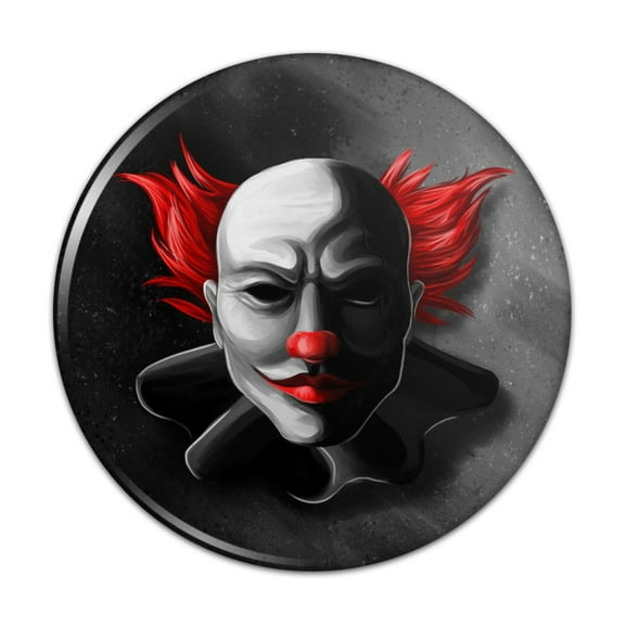 Scary Clown Face Pinback Button Pin