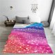 thumbnail image 5 of Fotbe Rainbow Glitter Cute Manta de Franela Acolchonada con Estampado, Súper Suave y Esponjosa, Extra Grande para Sofá, Cama, Uso Todo el Año-50"x40", 5 of 7