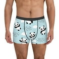 thumbnail image 2 of Goofa Cute Panda Bear Printed Men's Boxer Briefs Underwear, Moisture-Wicking Underwear, Trunk,Soft and Breathable Cotton Underwear-Large, 2 of 9