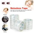 thumbnail image 2 of czcpp-Quiet Packing Tape Clear, No Noise Tape, 1.88 Inch x 50m, 6 Rolls, 2 of 4