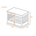 thumbnail image 4 of New Age Pet ECOFLEX® Horizon Dog Crate & End Table, Modern Slatted Indoor Dog Kennel, 4 of 7