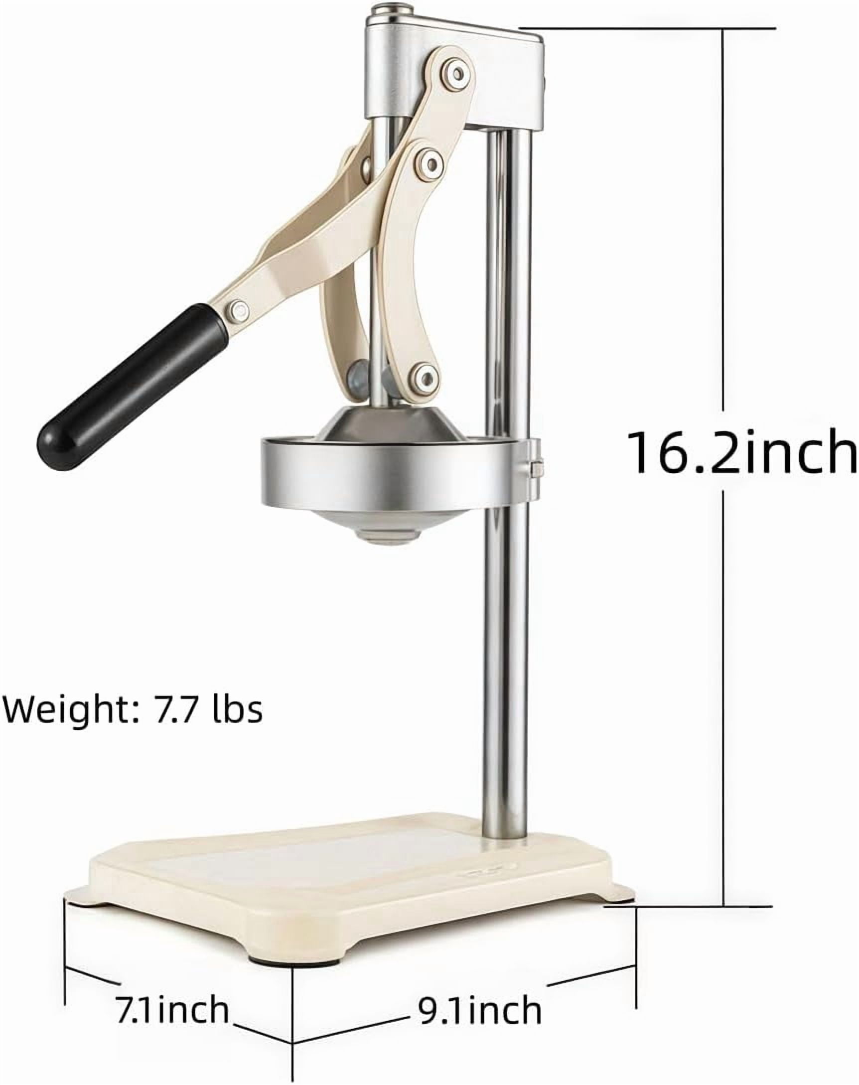 Cast Iron Citrus Juicer,Hand Press Juicer Machine, Hand Press Squeezer, Stainless Steel Crusher, Manual Lemon Press With Large Pressure Plate, Easy Juice Extraction
