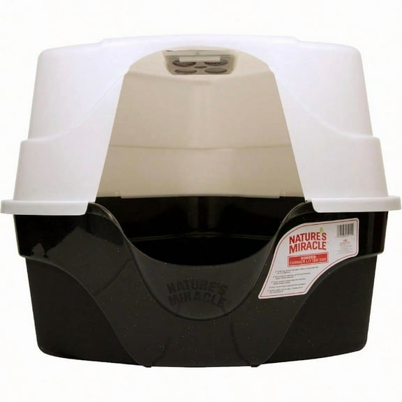 Natures Miracle Hooded Corner Litter Box With Odor Control Charcoal Filter P-5915