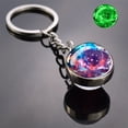 thumbnail image 4 of Glow In The Dark Multicolor Planet Galaxy Keychain Universe Key Chain Outer Space Astronomical Jewelry Glass Ball Keyring tzw, 4 of 7