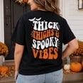 thumbnail image 6 of Thick Thighs Spooky Vibes Halloween Graphic T-Shirt, Unisex Classic Fit, 6 of 7