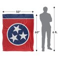 thumbnail image 5 of Tennessee Flag Officially Licensed Silky Touch Super Soft Throw Blanket 50' x 60', 5 of 6