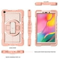 thumbnail image 6 of Dteck Case for Samsung Galaxy Tab A7 10.4" SM-T500 T505 (2020 Released) 10.4-inch,Shockproof Rubber 3-Layers Protection Case Hybrid Kickstand Cover with Hand & Shoulder Strap,Rosegold, 6 of 9