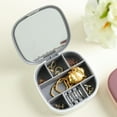 thumbnail image 3 of Funie Stress-resistance Jewelry Box with Mirror ABS Safe Keeping Jewelry Case for Woman, 3 of 8