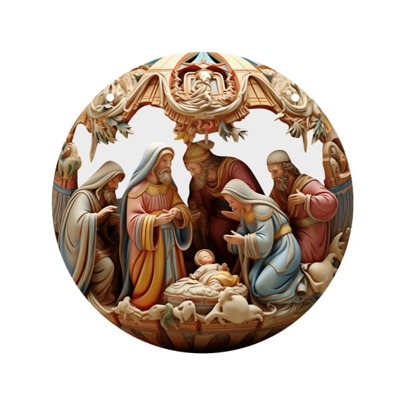 EUDIDV Christmas Ornaments Nativity Scene Ornaments Christmas Hanging Ornaments Nativity Nativity Ornaments For Christmas 111 Nativity Christmas Ornaments Religious Decor Xmas Tree Decor