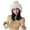 F-618White, variant on Womens Knitted Hat Fuzzy Solid Color Cute Pom-Pom Design Warm Comfortable Fashion Winter Caps For Cold Weather Outdoor Activities Black One Size