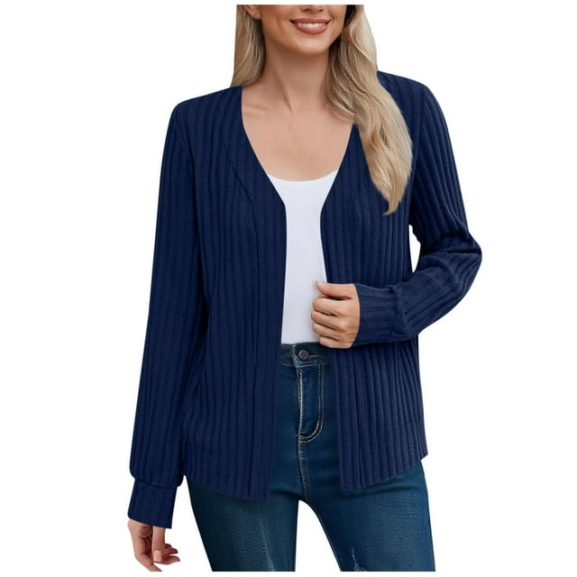 Birdeem Women's Solid Color Button Front Knit Cardigan with Pockets, Green Cardigan