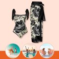 thumbnail image 3 of 2 piezas de ropa de playa para mujer con cordones y vestido transpirable a la moda para deportes acuáticos JShteea El nuevo, 3 of 9