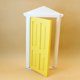 thumbnail image 4 of 1/12 Juegos de Hacia Interior Miniatura Amarillo CUTICAT Dollhouse Puerta, 4 of 5