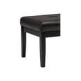 thumbnail image 3 of Simpli Home Lacey Faux Leather Tufted Ottoman Bench in Black, 3 of 8