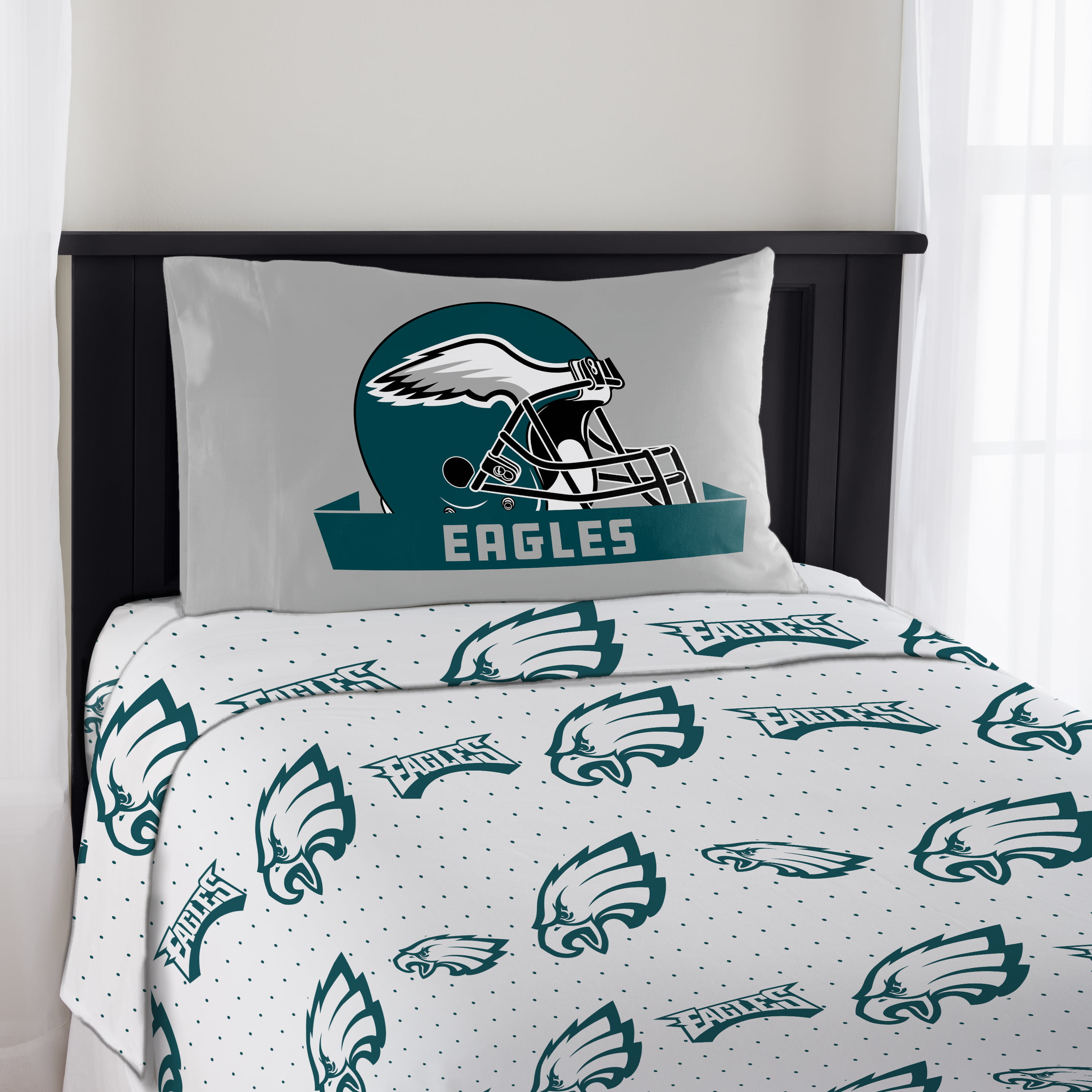 Details about   Philadelphia Eagles Fitted Sheet Deep Pocket Bed Sheet Pillowcase Bedding Set 