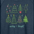 thumbnail image 3 of Instant Message - Christmas Trees - Women's French Terry Long Sleeve Pullover, 3 of 6