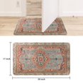 thumbnail image 6 of Retro Door Mat, 17 X 30 Inch Bohemian Orange Patterned Carpet Welcome Doormat Decorative Home Floor Mat, Non Slip Rubber Back and Strong Water Absorption for Outdoor Indoor Entrance Decor, 6 of 6