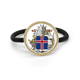 thumbnail image 1 of Cinta para el pelo de metal plateado y tocado de goma Islandia Europa emblema nacional Unbranded, 1 of 3