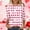 Love heart tshirt-Pink#3, variant on Guieoi Women's Cute T Shirt Heart Bow Knot Long Sleeve Tops for Valentines Day Trendy Basic Tees Tunic Top White XL
