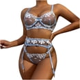thumbnail image 2 of HUPOM Eatable Panties Panties Briefs Casual Belt Elastic Waist Blue L, 2 of 8
