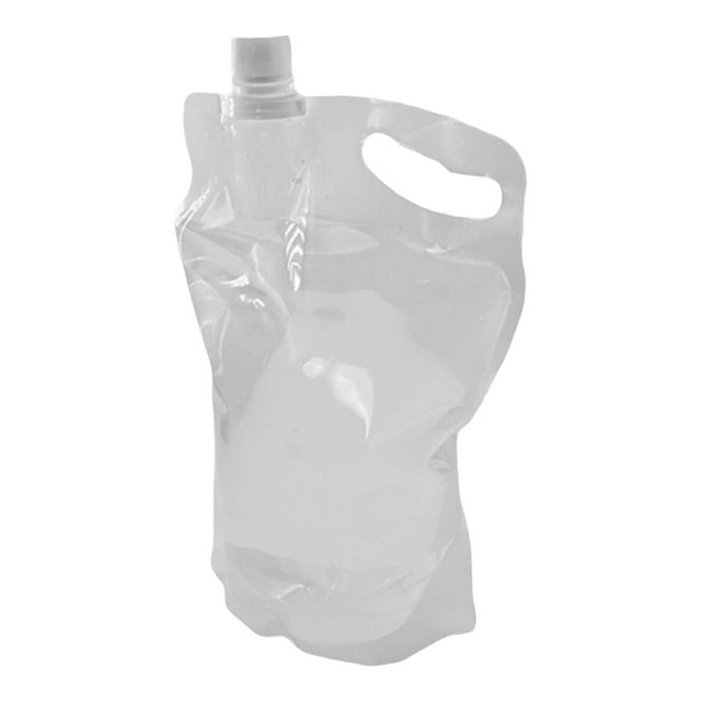Bolsa contenedora de agua de 2L, jarra de almacenamiento, plegable, premium, para accesorios, tanque, botella de agua para mochileros, montañismo y