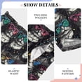 thumbnail image 4 of Wobogo Cat with Colored Glasses Long Pajama Pants Bottoms Soft Sleepwear with Pockets, 4 of 9