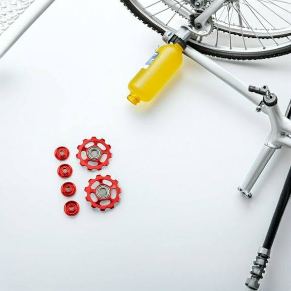 UPOUART 2Pcs Mountain Bike Rear Derailleur Pulley Aluminum Alloy 11T Easy Install