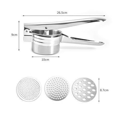 

Fruit Vegetable Masher Potato Masher and Ricer Manual Juicer Squeezer Press Baby Food Supplement Machine Multifunction Tool