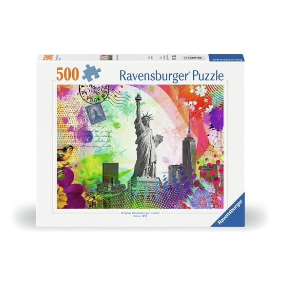 New York Postcard 500-Piece Puzzle