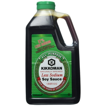 Kikkoman Lite Soy Sauce, 40-Ounce Plastic Bottle (Pack of 2)