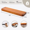 thumbnail image 3 of Marsmiles 17 inch Pine Solid Wood Floating Shelves Set of 2, Rustic Shelves for Wall Storage, Shelves for Bedroom Living Room Office, 3 of 7
