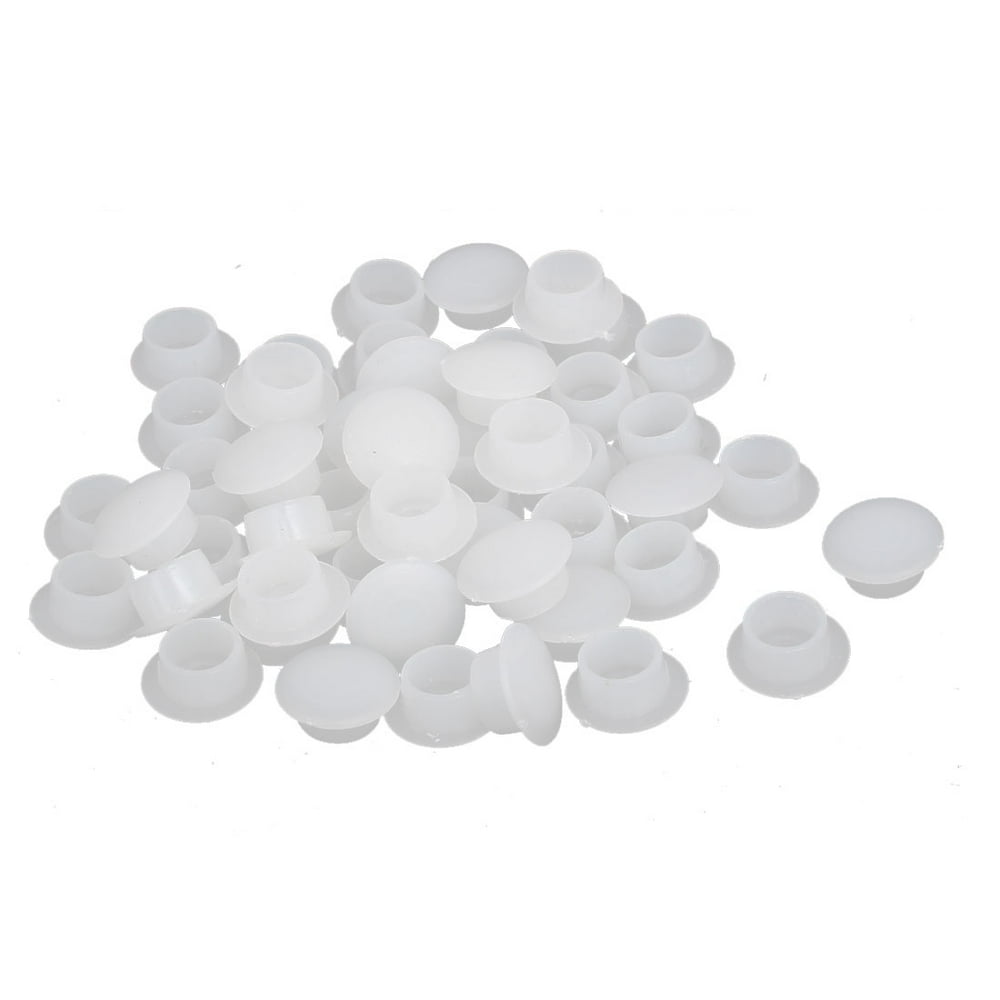 10mm Dia Plastic Round Flush Mounted Tube Insert Hole Plugs White 50pcs 10mm-dia-plastic-round-flush-mounted-tube-insert-hole-plugs-white-50pcs