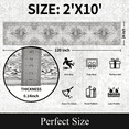 thumbnail image 3 of Runner Rugs for Hallway, 2x10 Washable Soft Non Slip Floor Rugs for Kitchen, Modern Mat for Living Room Bedroom Entryway White & Gray, 3 of 7