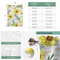 thumbnail image 6 of Yellow Daisy Tie Up Curtains for Windows, Adjustable Balloon Window Shades, Farmhouse Country Flower Leaf Plant Wood Grain Kitchen Window Treatments Farmhouse Short Curtains with Rod Pocket 42"x45", 6 of 8