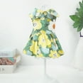 thumbnail image 4 of SPRING PARK Cute Flower Pattern Dog Dress Breathable Pet Clothing Pet Apparel for Puppy Dogs and Cats on Wedding Holiday New Year Spring Summer, 4 of 7