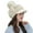 White, variant on Xfvqtps Womens Octagon Cap Beret Hats with Plush Pompom Knitted Brim Flannel Soft Solid Color Fashion Versatile Warm Fall Winter Newsboy Cap Khaki