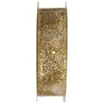 thumbnail image 3 of Offray Ribbon, Gold 7/8 inch Wired Edge Metallic Ribbon, 9 feet, 3 of 12
