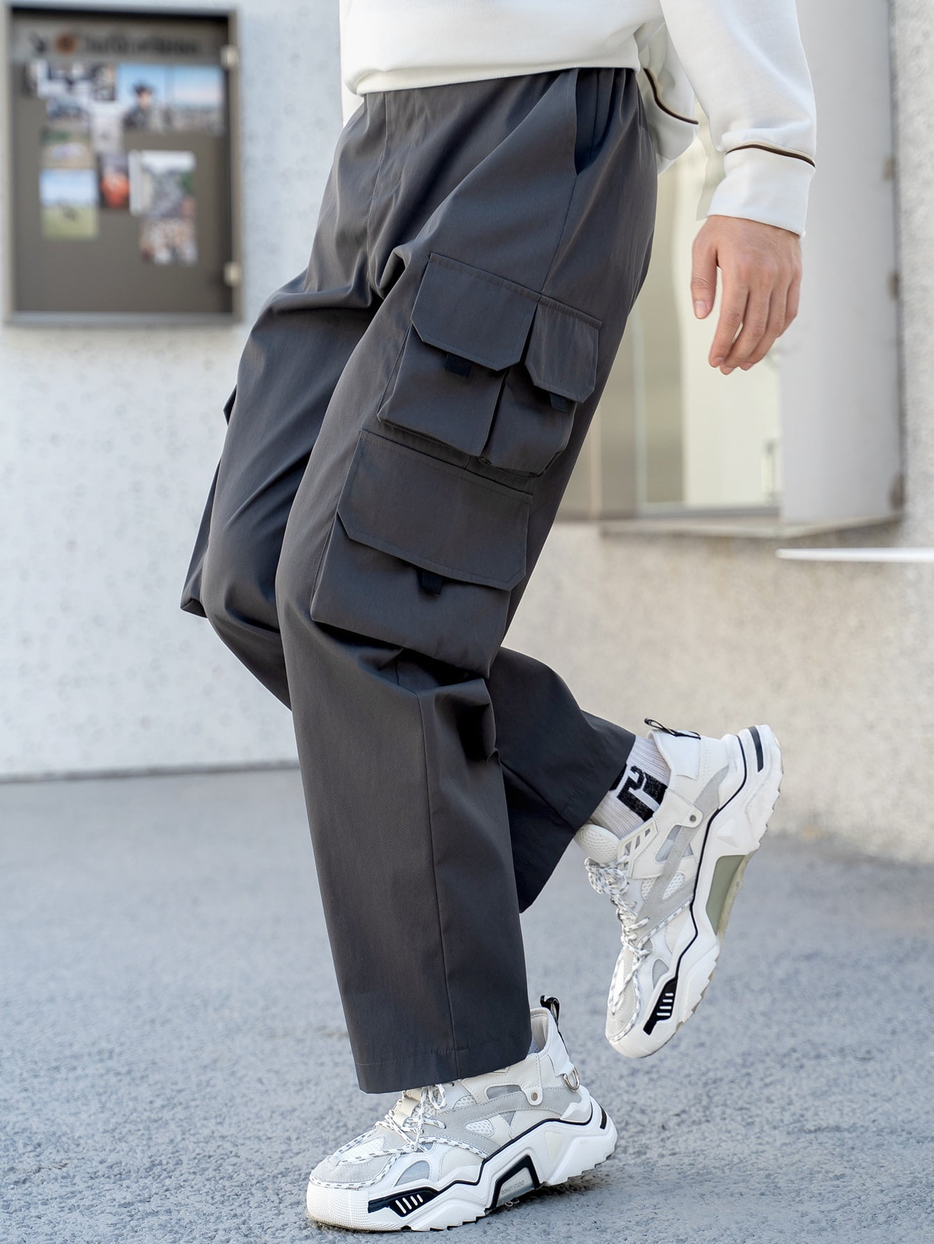 Men Slant Pocket Cargo Pants 2022 