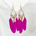 thumbnail image 6 of YongCo Artistic Fringe Plume Earrings User Friendly Material Bohemian Style Party Jewelry Gift, 6 of 20