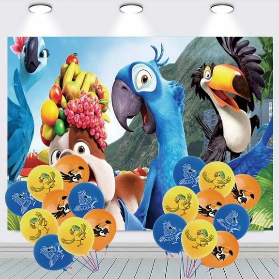 Rio Backdrop Balloons Banner Party Decorations Taspestry Wall Decor Background Poster Supplies
