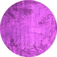 thumbnail image 1 of Ahgly Company Indoor Round Oriental Pink Industrial Area Rugs, 5' Round, 1 of 4