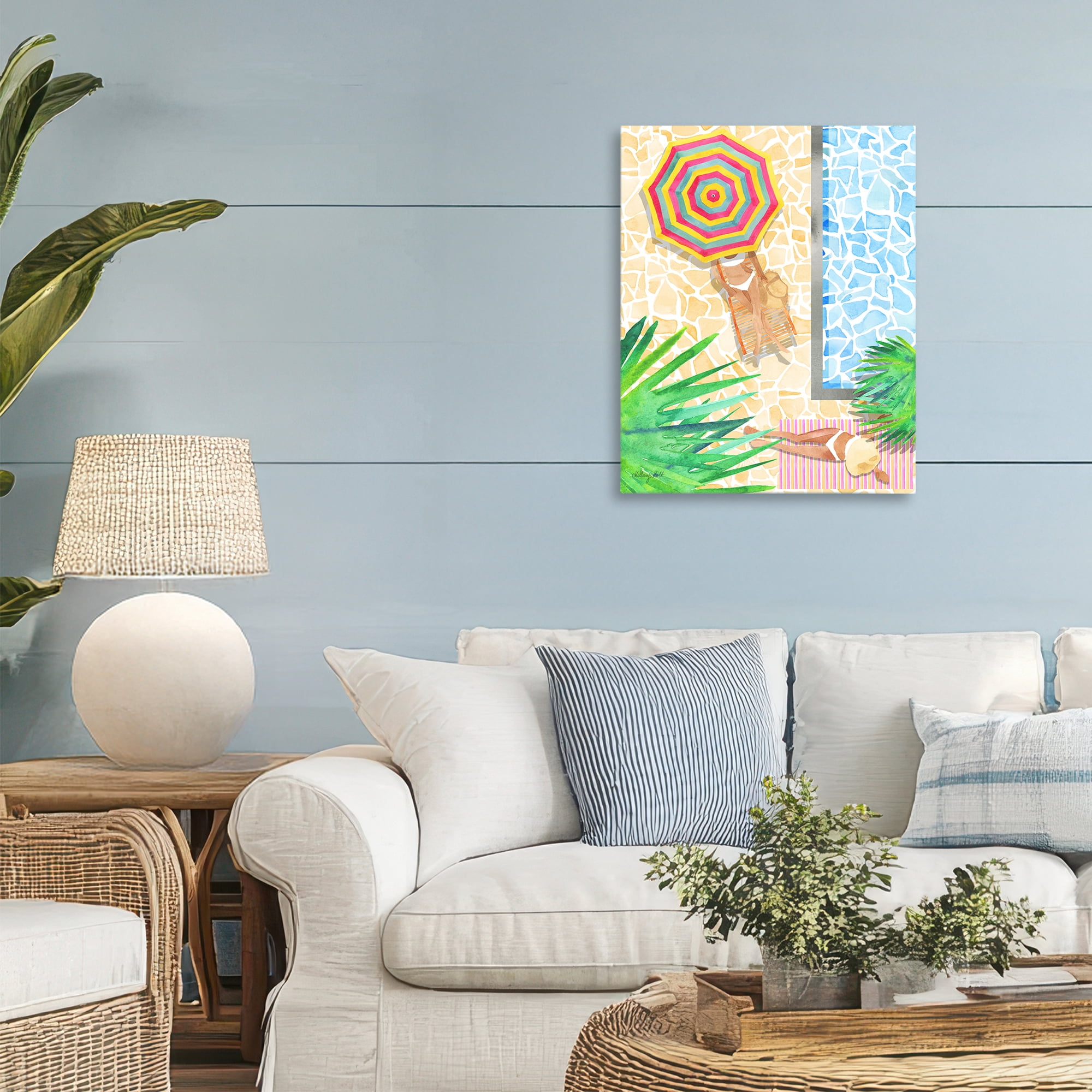 Stupell Industries Poolside Chill Duo Canvas Wall Art, design by Hillary Holt