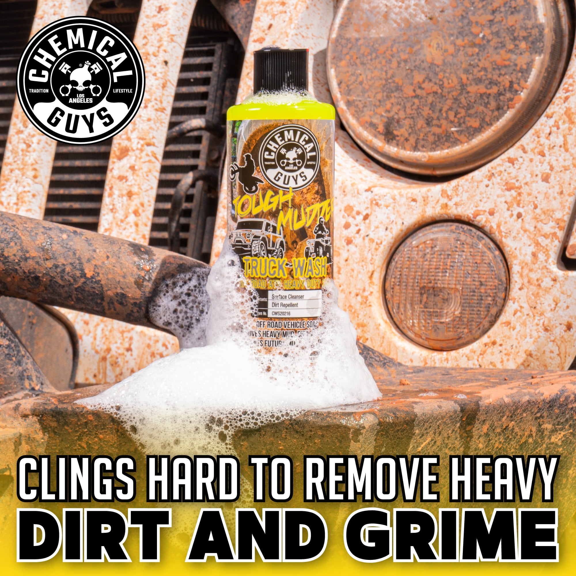 Chemical Guys CWS20216 Tough Mudder Truck Wash Off Road ATV Heavy Duty Soap, 16 fl. oz