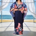thumbnail image 2 of Taqqpue Kaftan Dress for Women,Plus Size Hawaiian Batwing Sleeve Beach Cover Up Loose Vacation Maxi Dress Summer Swimsuit Dresses Under 10 Dollars for Women, 2 of 9