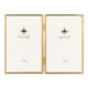 thumbnail image 1 of Marco de fotos Lawrence Frames Simply Gold Metal 4x6 doble, 1 of 2