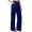 Blue, variant on Fgnfyis Wide Leg Sweatpants Women Yoga Pants Wide Leg with Pockets High Waist Stretch Dress Casual Sweatpants Women's Pants Blue XXL