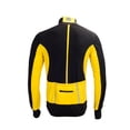 thumbnail image 2 of thermal cycling jersey long sleeve snow water reflective windproof firewall winter biking jacket (black-yellow, small), 2 of 8