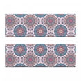 thumbnail image 2 of Ethnic Bench Cushion Set of 2, Oriental Style Floral Circles Paisley Retro Image in Pastel Colors, Standard Size Foam Pad and Decorative Cover, Turquoise Pale Pink, by Ambesonne, 2 of 4
