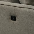 thumbnail image 5 of Classic Living Room Sofa 2 Seater, Loveseat with Waterproof Fabric Cream, USB Charging, Suitable for Living Room, Office and Small Space (Brown), 5 of 6