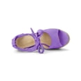 thumbnail image 4 of BLISSFUL STEP Sandales Espadrilles pour Femmes à Lacets avec Bride à la Cheville Violet (Taille 8,5), 4 of 7